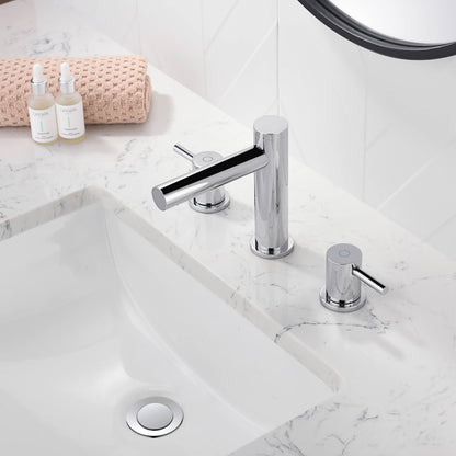 Halo 8" Widespread Bathroom Sink Faucet with Drain Assembly
