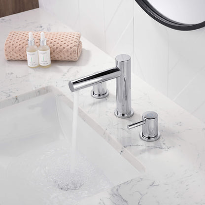 Halo 8" Widespread Bathroom Sink Faucet with Drain Assembly