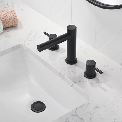 Halo 8" Widespread Bathroom Sink Faucet with Drain Assembly