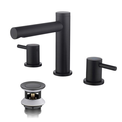 Halo 8" Widespread Bathroom Sink Faucet with Drain Assembly