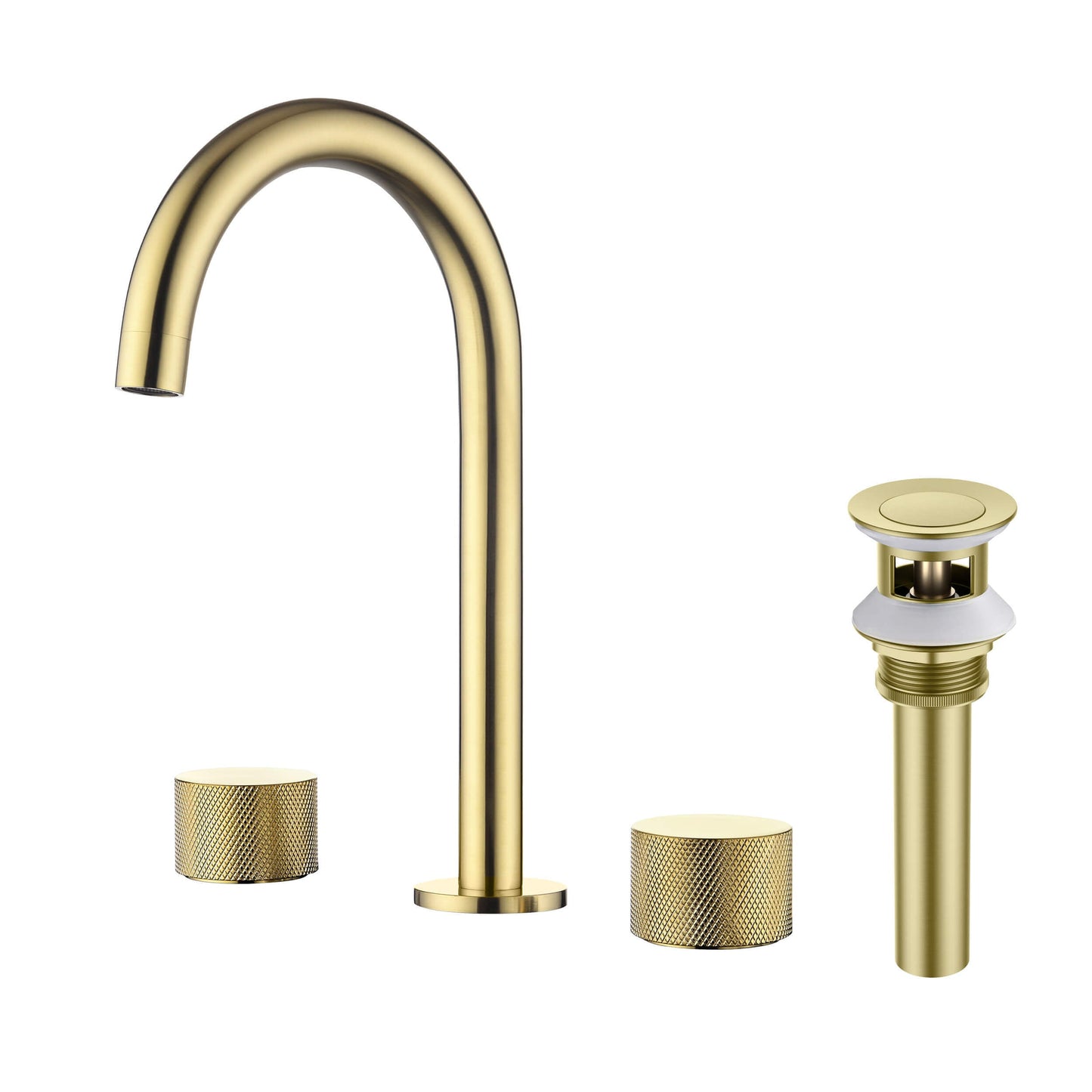 Verona 8" Widespread Bathroom Sink Faucet with Drain Assembly