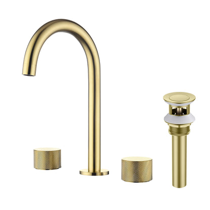 Verona 8" Widespread Bathroom Sink Faucet with Drain Assembly