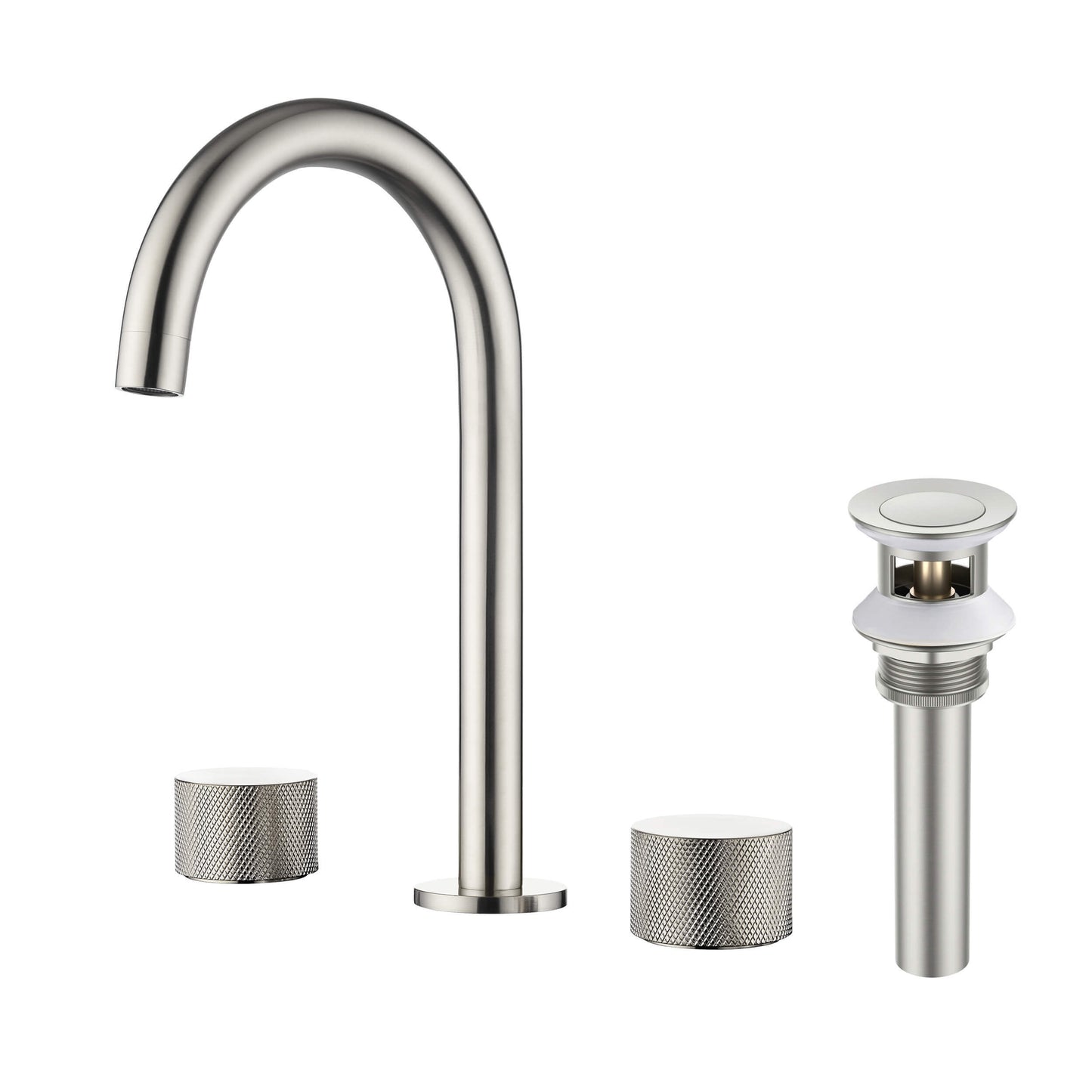 Verona 8" Widespread Bathroom Sink Faucet with Drain Assembly