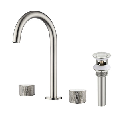 Verona 8" Widespread Bathroom Sink Faucet with Drain Assembly