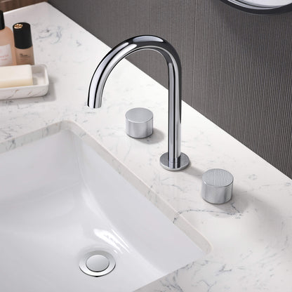 Verona 8" Widespread Bathroom Sink Faucet with Drain Assembly