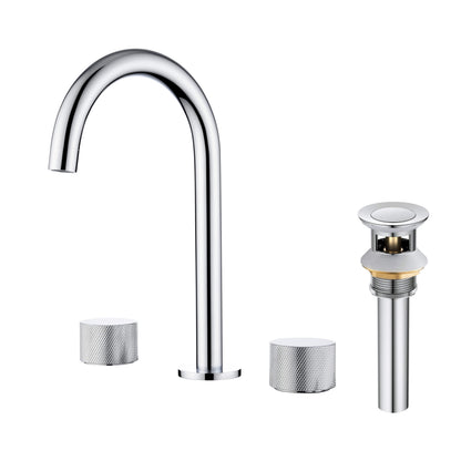 Verona 8" Widespread Bathroom Sink Faucet with Drain Assembly