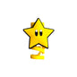 Yellow Star Straw Topper