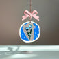Blue Tulips Charm - Tumbler Handle Charm
