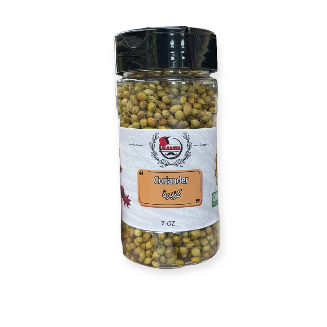 Whole Coriander Seeds by Albasha - Aromatic, Flavorful Spice for Cooking and Baking, 100g Pack