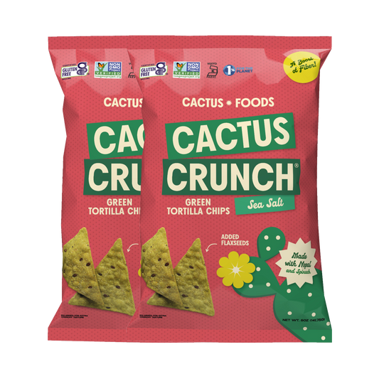 Cactus Crunch Tortilla Chips - Sea Salt Bundle (4 Pack) 5oz. Bags