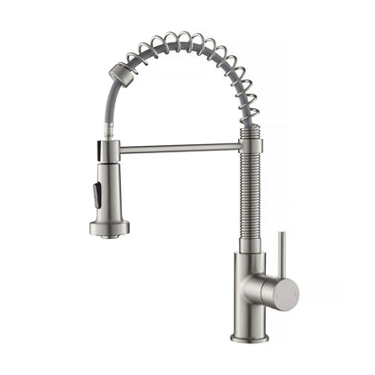 Genova Commercial Style Single Handle Pull Down Kitchen Sink Faucet