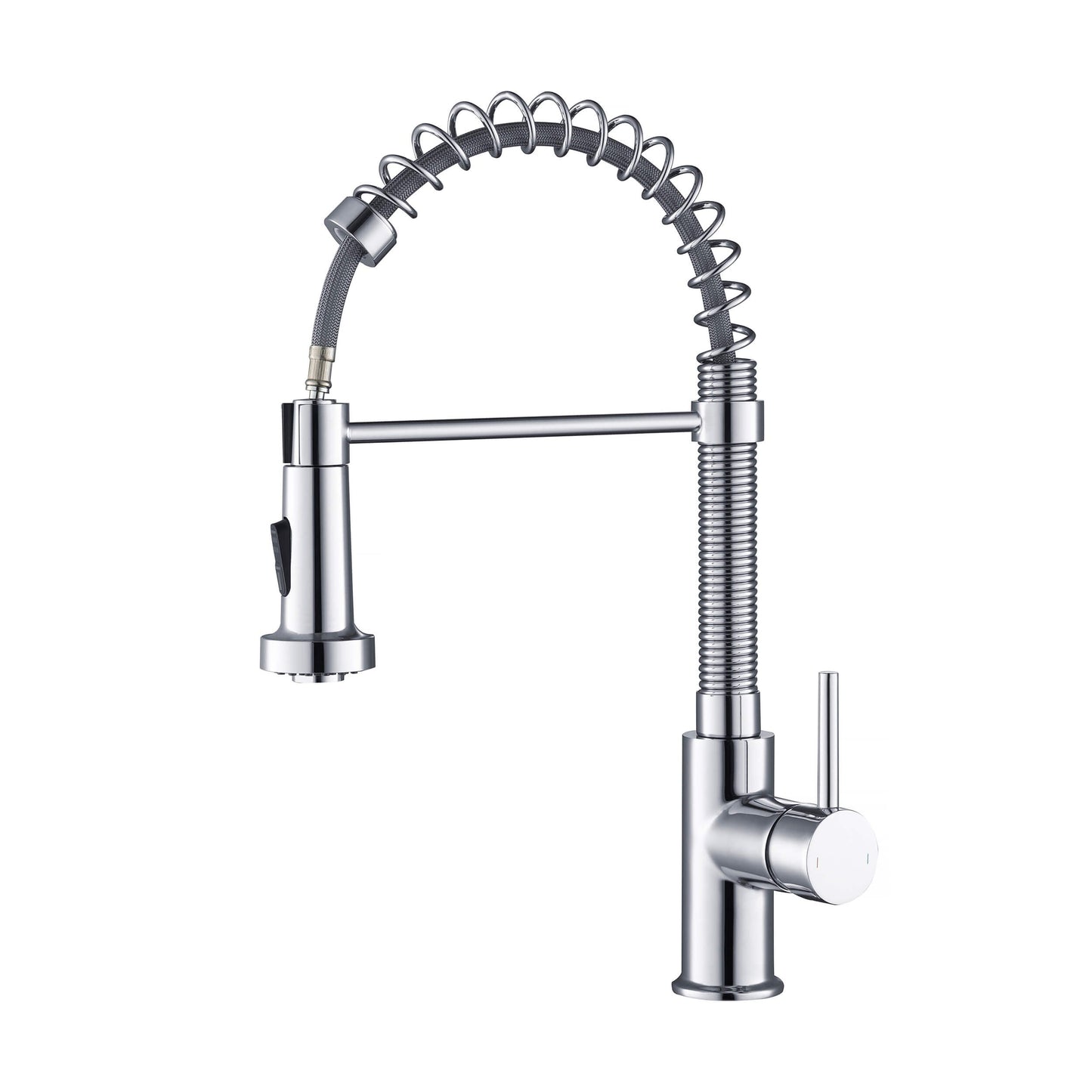 Genova Commercial Style Single Handle Pull Down Kitchen Sink Faucet