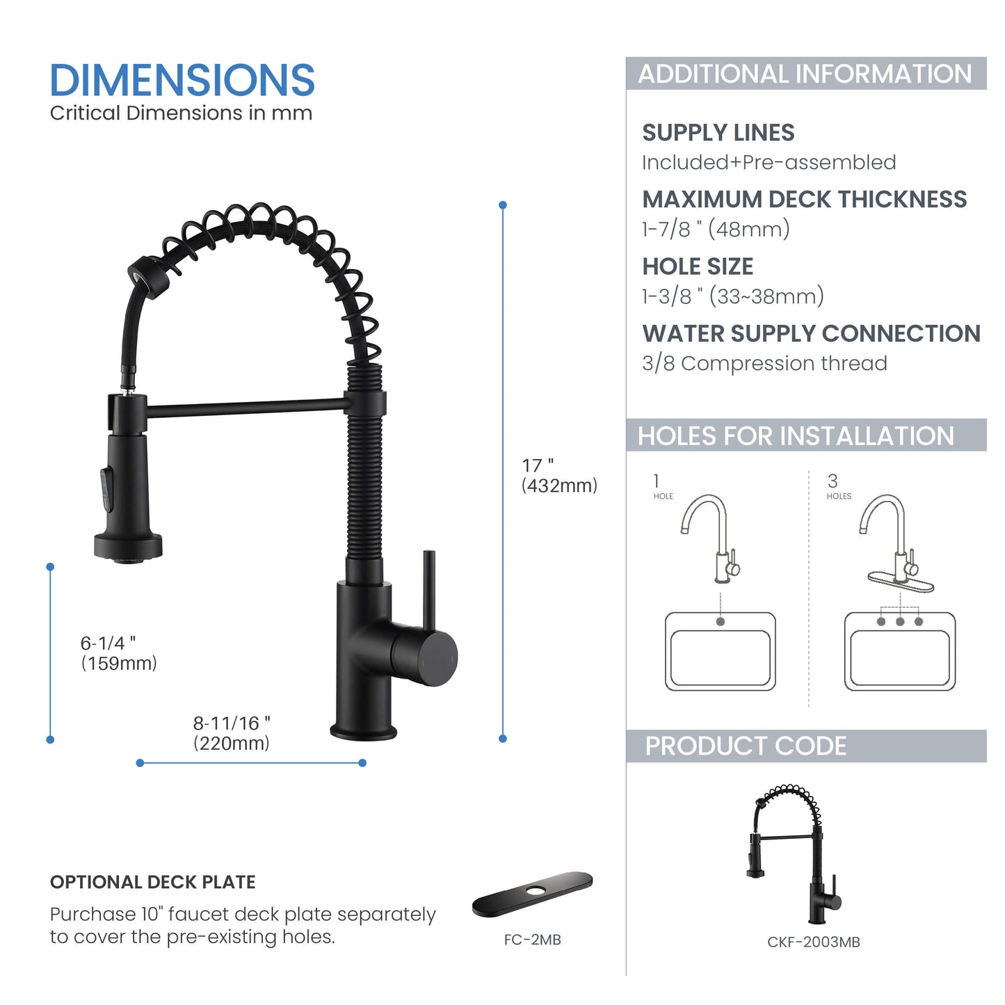 Genova Commercial Style Single Handle Pull Down Kitchen Sink Faucet