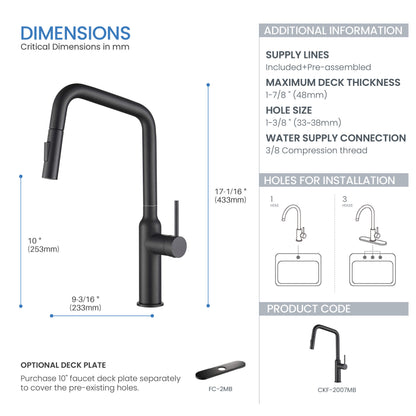Tampa Single Handle Pull Down Kitchen Sink Faucet