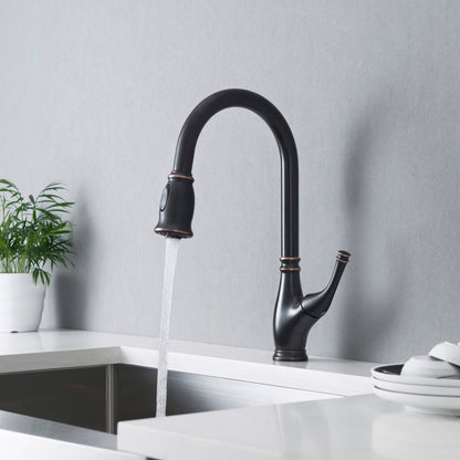 Omaha Single Handle Pull Down Kitchen Sink Faucet