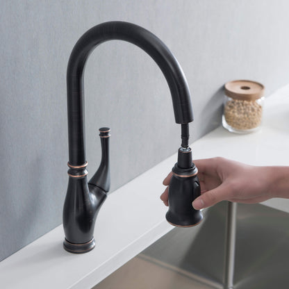 Omaha Single Handle Pull Down Kitchen Sink Faucet