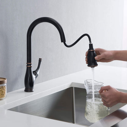 Omaha Single Handle Pull Down Kitchen Sink Faucet