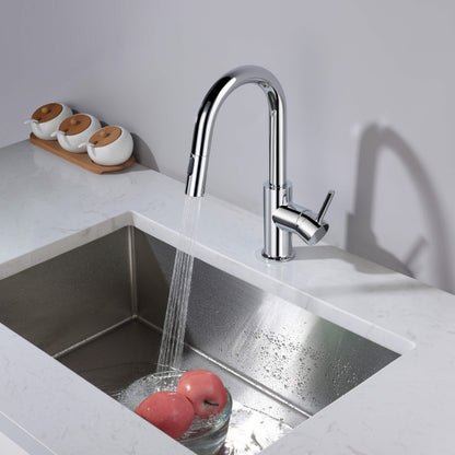 Halo Single Handle Pull Down Kitchen & Bar Sink Faucet