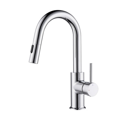 Halo Single Handle Pull Down Kitchen & Bar Sink Faucet
