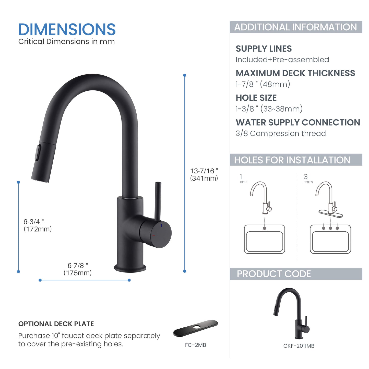 Halo Single Handle Pull Down Kitchen & Bar Sink Faucet