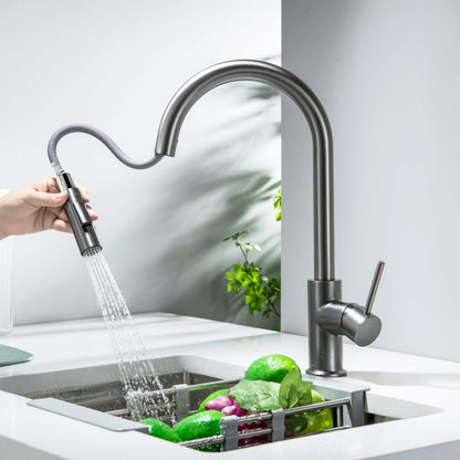 Halo Single Handle Pull Down Kitchen Faucet