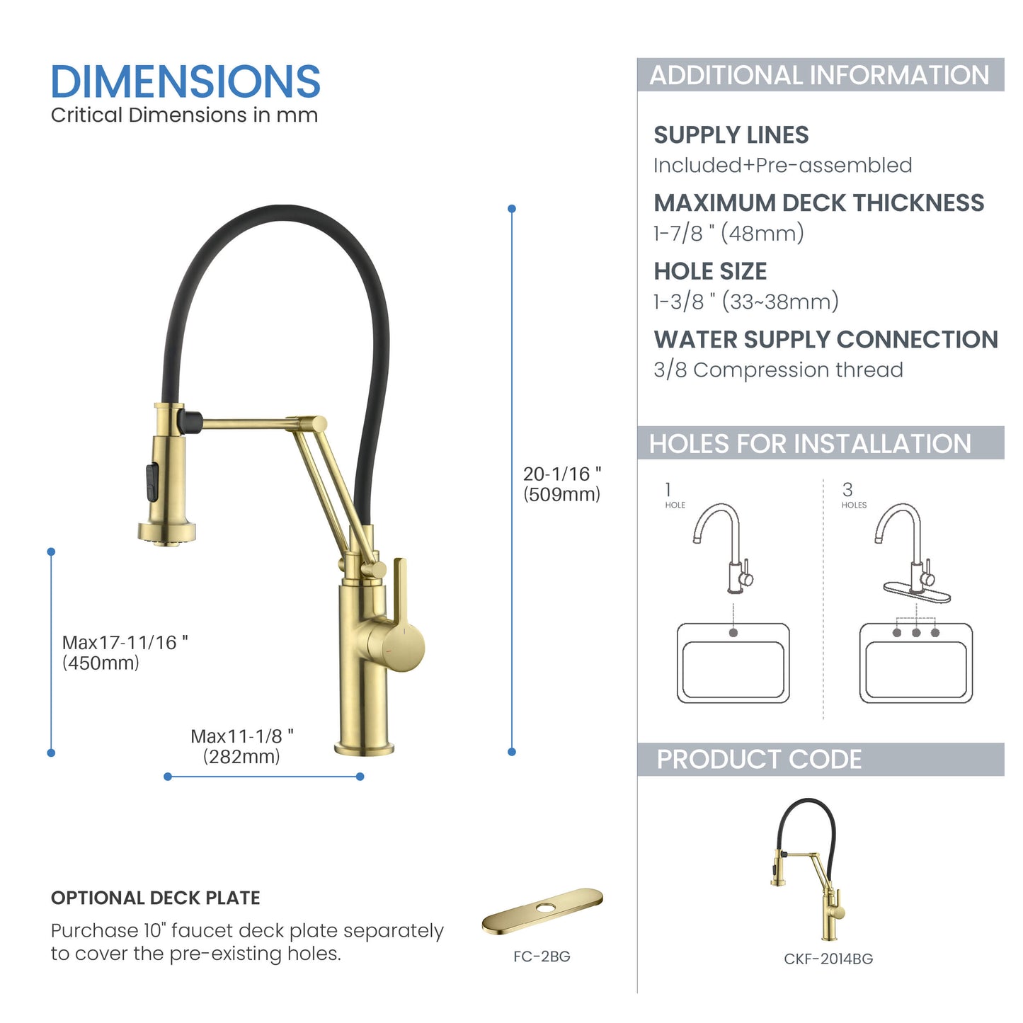 Vista Single Handle Pull Down Kitchen Faucet