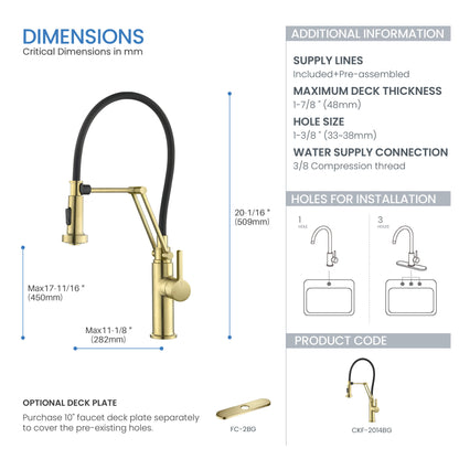 Vista Single Handle Pull Down Kitchen Faucet