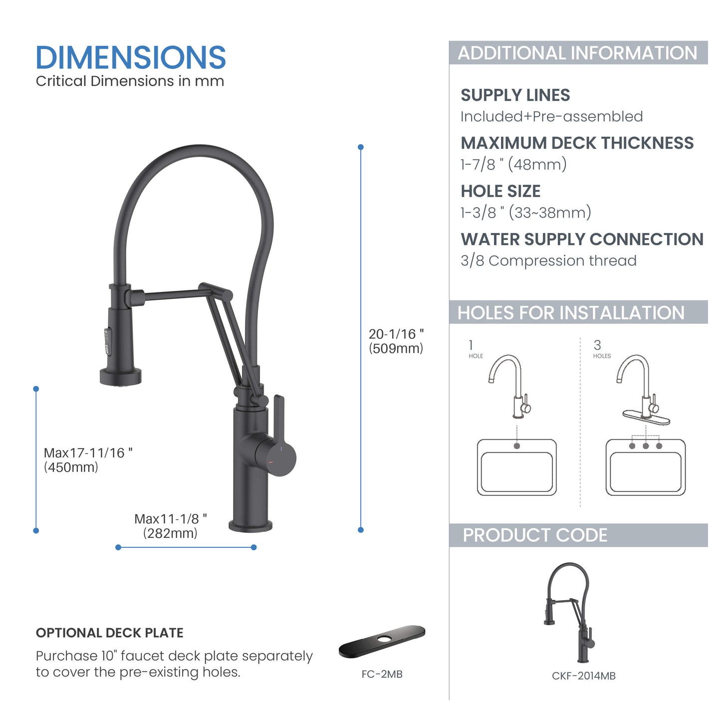 Vista Single Handle Pull Down Kitchen Faucet