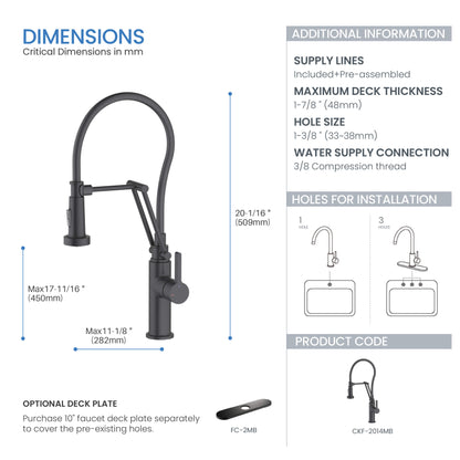 Vista Single Handle Pull Down Kitchen Faucet