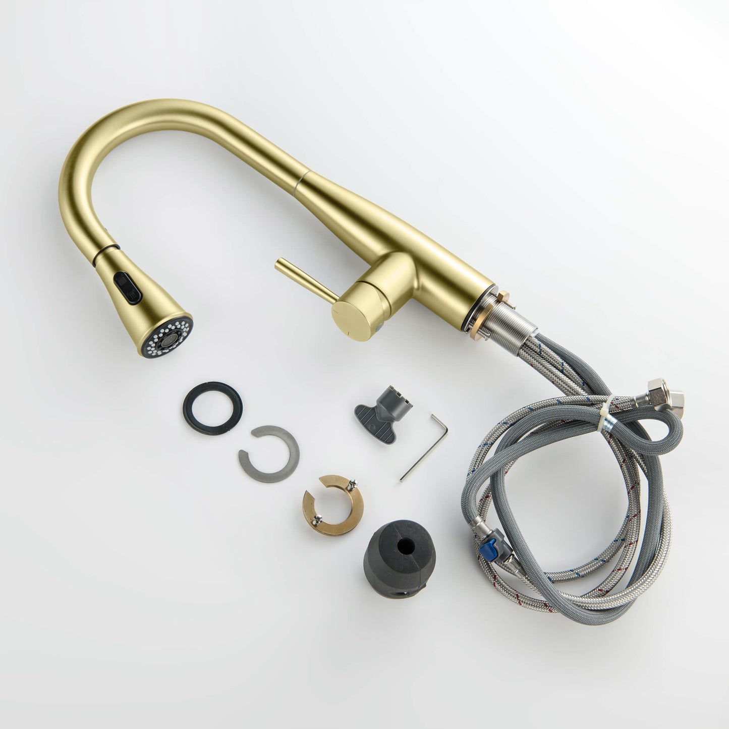 Plano Single Handle Pull Down Kitchen Sink Faucet