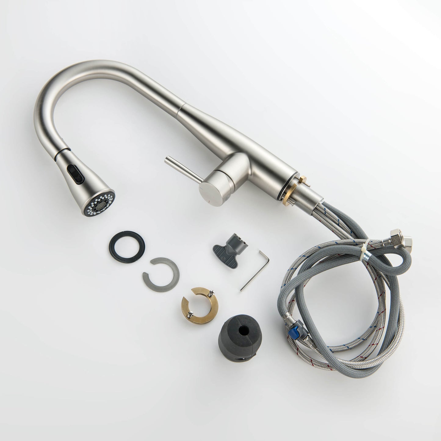 Plano Single Handle Pull Down Kitchen Sink Faucet
