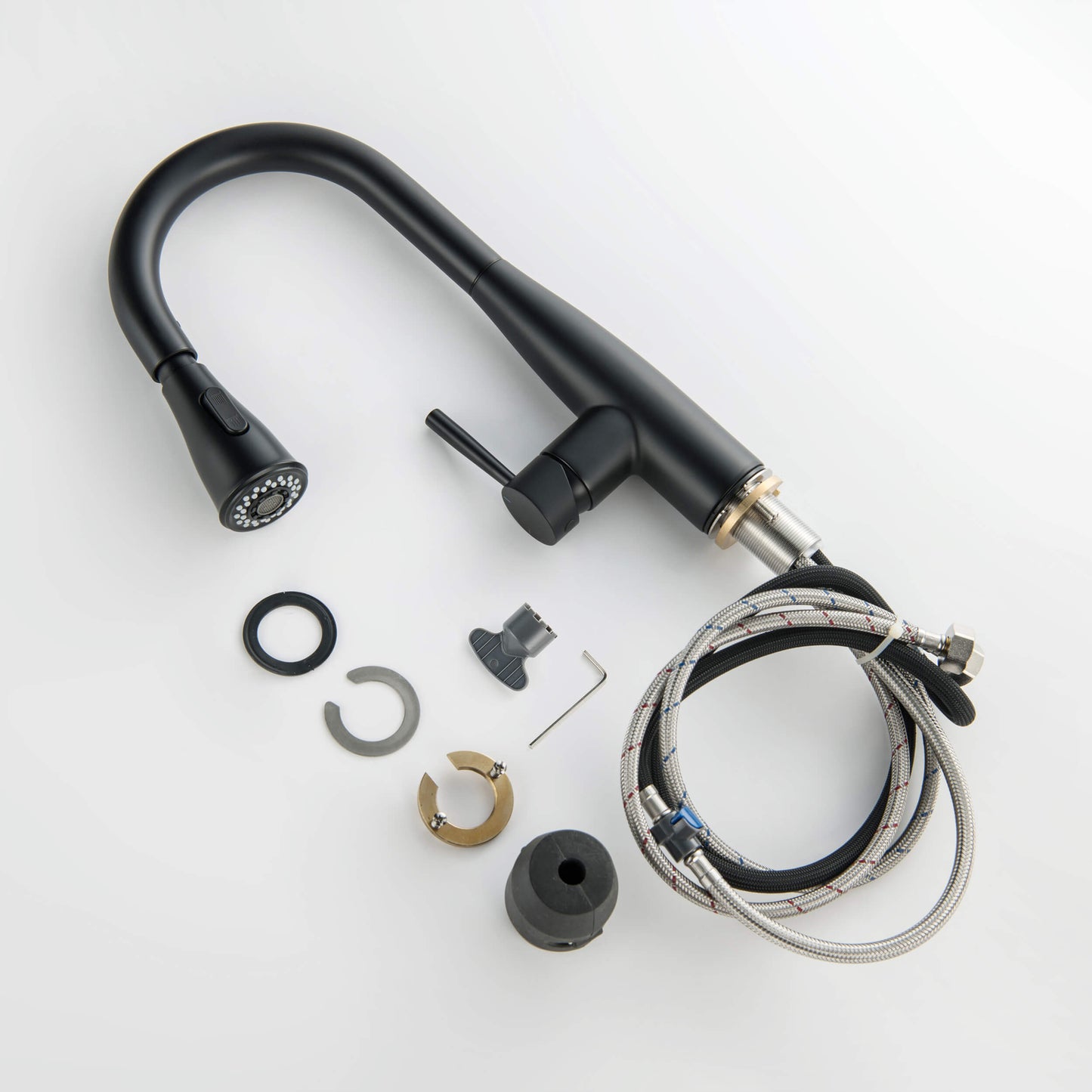 Plano Single Handle Pull Down Kitchen Sink Faucet