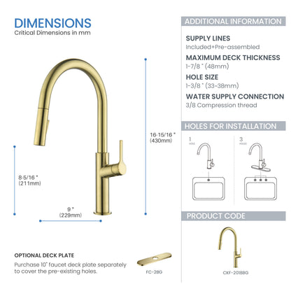 Neo Single Handle Pull Down Kitchen Sink Faucet