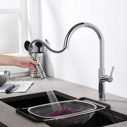 Neo Single Handle Pull Down Kitchen Sink Faucet