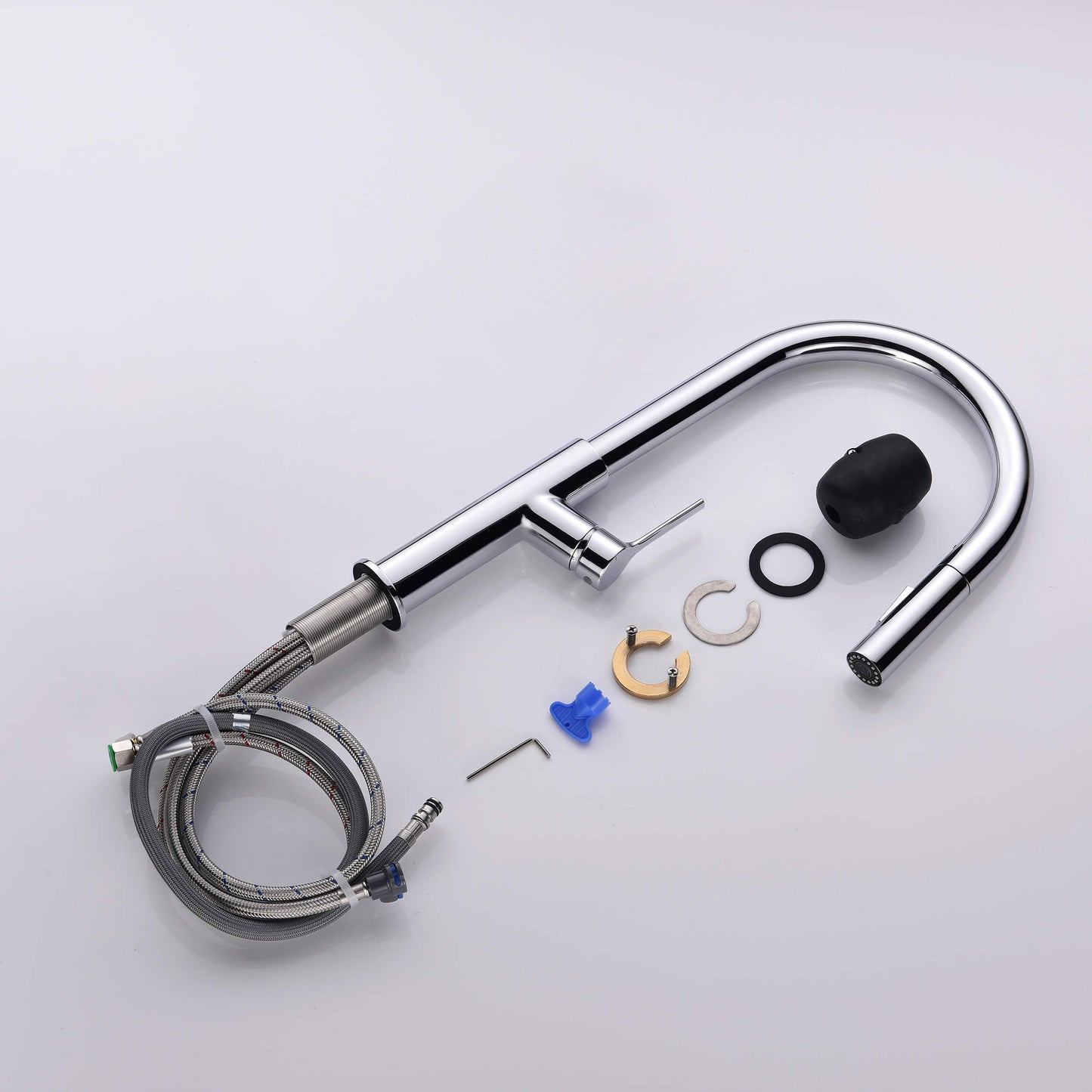 Neo Single Handle Pull Down Kitchen Sink Faucet