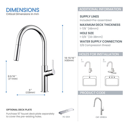 Neo Single Handle Pull Down Kitchen Sink Faucet