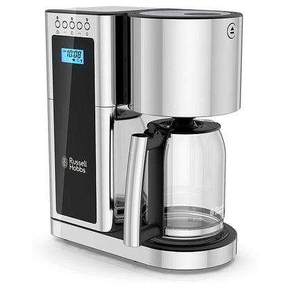 Russell Hobbs Glass 8 Cup Coffeemaker in Black and Stainless Steel | Kitchen + Metal