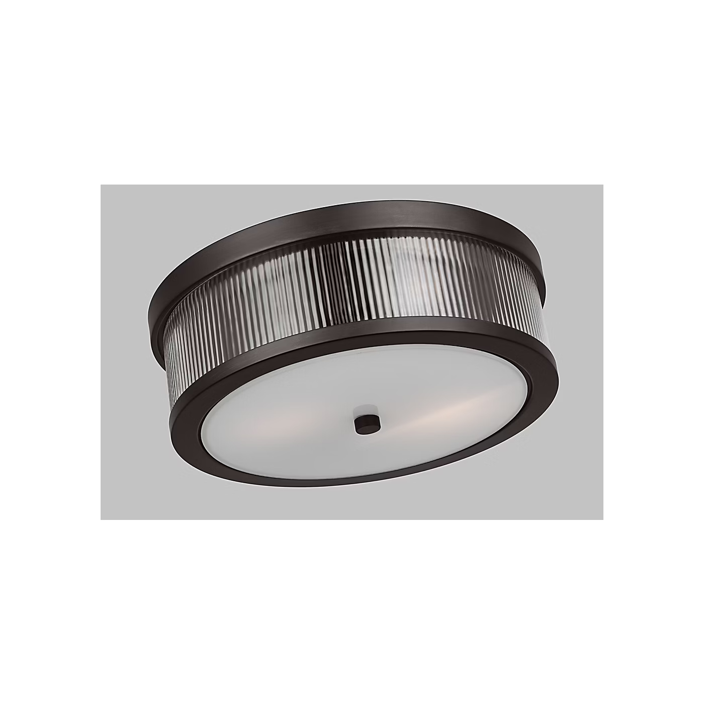 Visual Comfort | Geneva Medium Flush Mount CF1052 | Chapman & Myers | Clear Fluted Glass | Studio Collection