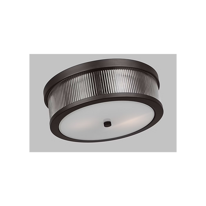 Visual Comfort | Geneva Medium Flush Mount CF1052 | Chapman & Myers | Clear Fluted Glass | Studio Collection