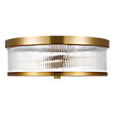 Visual Comfort | Geneva Medium Flush Mount CF1052 | Chapman & Myers | Clear Fluted Glass | Studio Collection