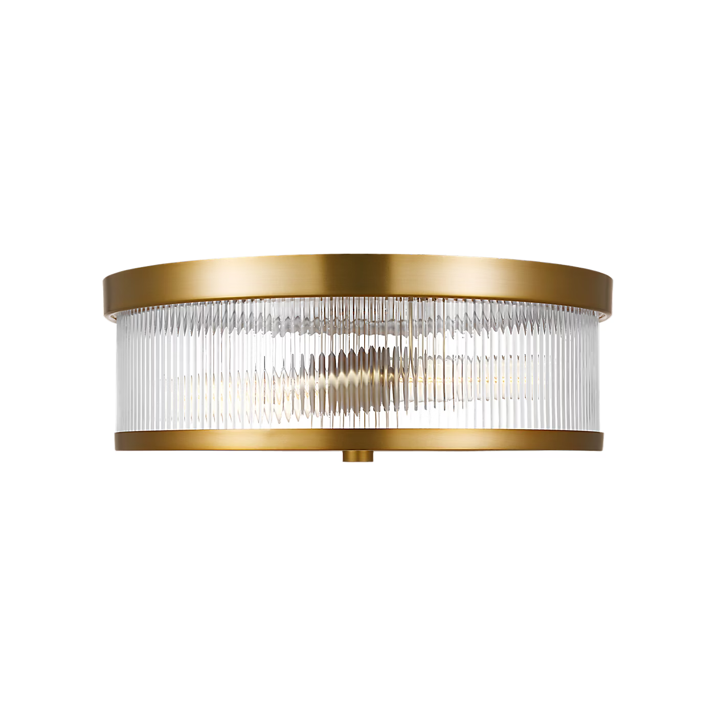 Visual Comfort | Geneva Medium Flush Mount CF1052 | Chapman & Myers | Clear Fluted Glass | Studio Collection