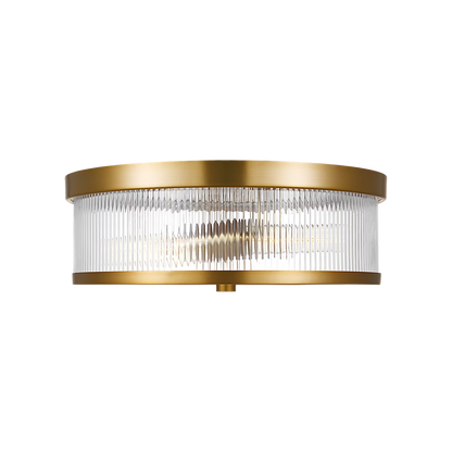 Visual Comfort | Geneva Medium Flush Mount CF1052 | Chapman & Myers | Clear Fluted Glass | Studio Collection
