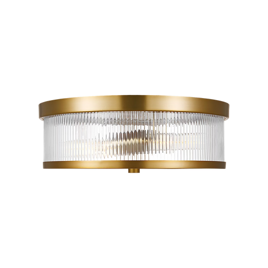 Visual Comfort | Geneva Medium Flush Mount CF1052 | Chapman & Myers | Clear Fluted Glass | Studio Collection