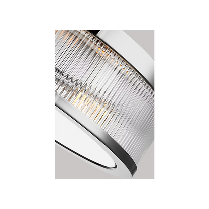 Visual Comfort | Geneva Medium Flush Mount CF1052 | Chapman & Myers | Clear Fluted Glass | Studio Collection
