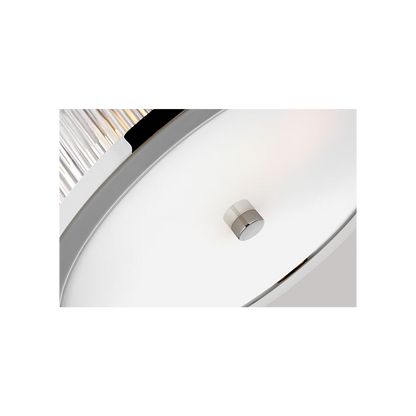 Visual Comfort | Geneva Medium Flush Mount CF1052 | Chapman & Myers | Clear Fluted Glass | Studio Collection