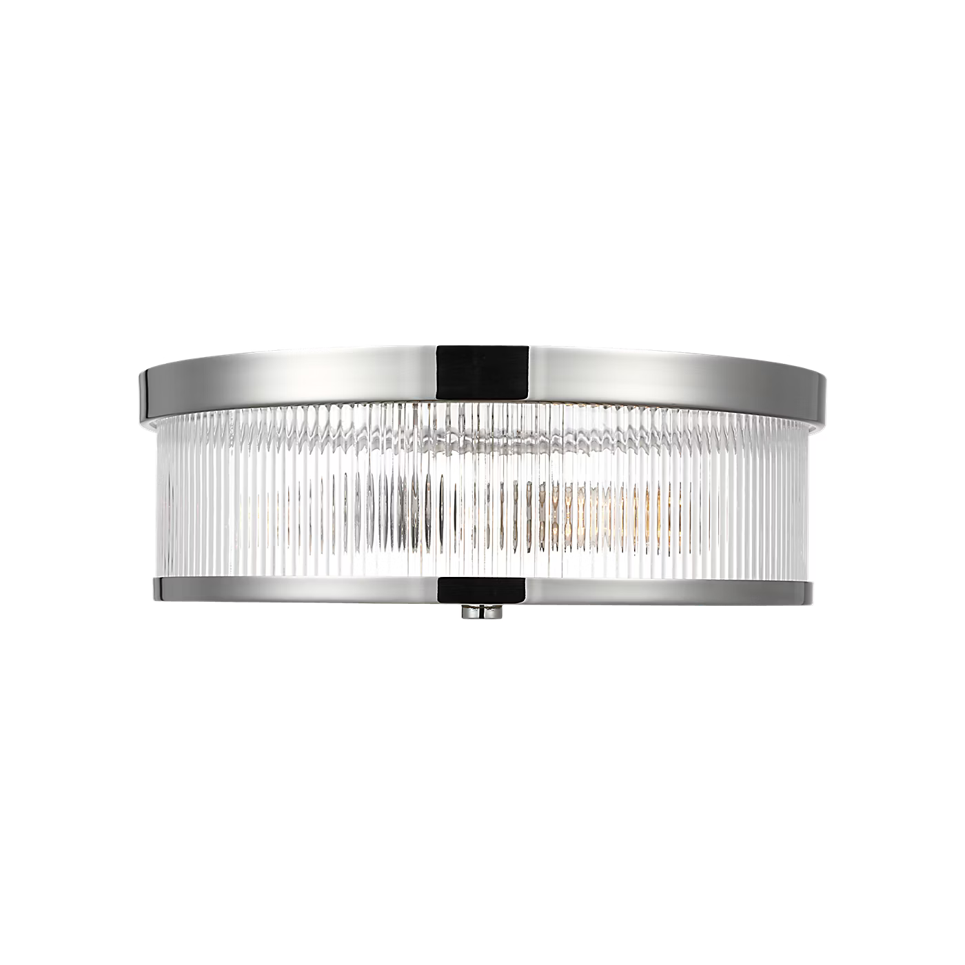 Visual Comfort | Geneva Medium Flush Mount CF1052 | Chapman & Myers | Clear Fluted Glass | Studio Collection