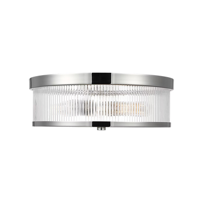 Visual Comfort | Geneva Medium Flush Mount CF1052 | Chapman & Myers | Clear Fluted Glass | Studio Collection