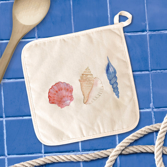 Shells of Glory - Patriotic Cotton Pot Holder