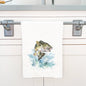 Watercolor Bass - Cotton Tea Towel