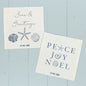 Peace Joy Noel, Seas & Greetings  - 2pk Swedish Dish Cloth